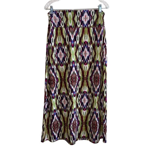 Faded Glory Multicolor Maxi Skirt S/CH (4-6) Geometric Pattern - Picture 1 of 5